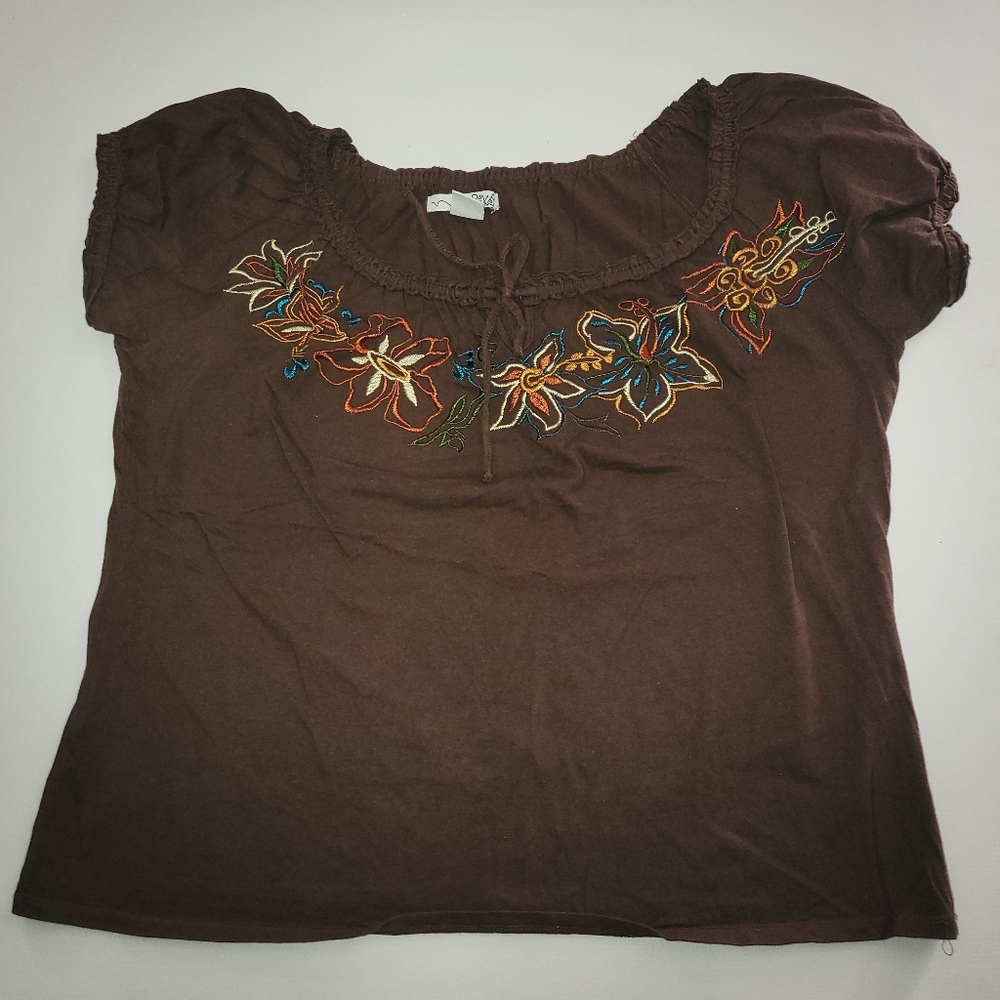 RXB brown w/embroidery shirt sizeXL